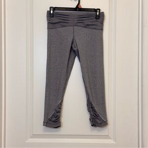 lululemon athletica Gray Leggings with Ruffle Detail